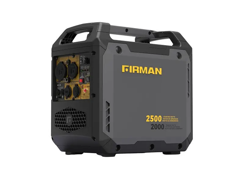 Firman W02081 Co-Sensing Portable Inverter Generator — 2500W, 120V, 1.1-Gallon Gas Tank, Recoil Start 1