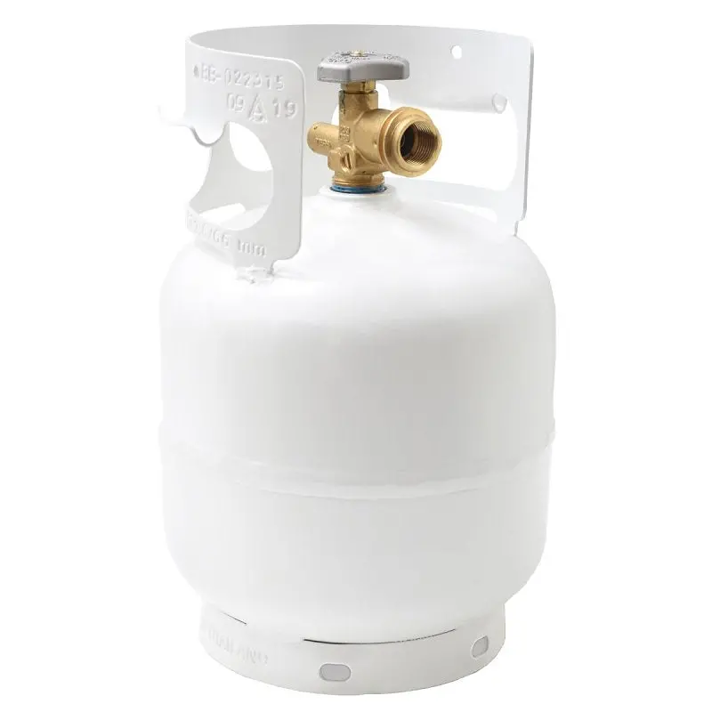 Flame King Ysn5Lb Propane Cylinder – 5-Pound Steel Tank With Opd Safety Valve, White Powder-Coated Finish 1