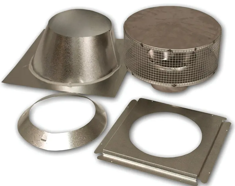 Fmi Cp-8Dm Chimney Vent Kit For 8" Id Double-Wall Pipe (12-3/8" Od), Rated To 1700°F 1