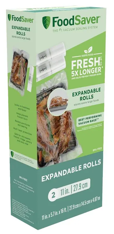Foodsaver Expandable Vacuum-Seal Roll – Custom-Cut Freshness Preservation Film 1