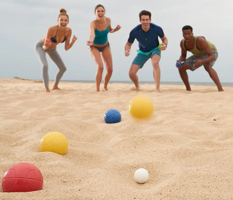 Franklin Sports 50110 Beginner Bocce Ball Set – Nine 90Mm Polyethylene Balls In Vibrant Green, Red & Yellow 1