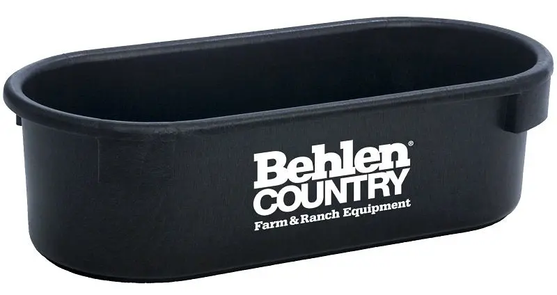 Freeland 27-Gallon Black Stock Tank – Heavy-Duty Plastic Livestock Or Utility Use 1