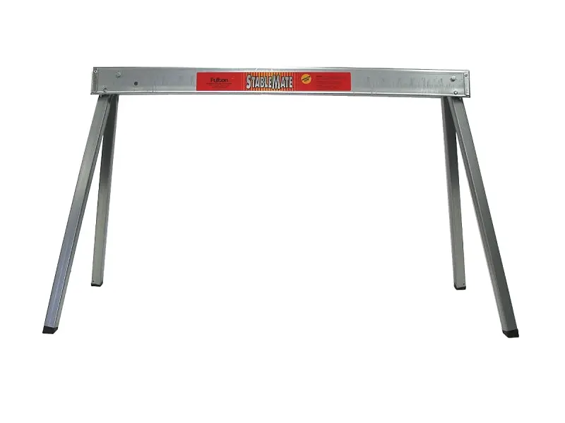Fulton Qp4236-12 Adjustable Folding Sawhorse – 42" Width × 36" Height, 1,000 Lb Capacity, Heavy-Duty Steel Frame 1