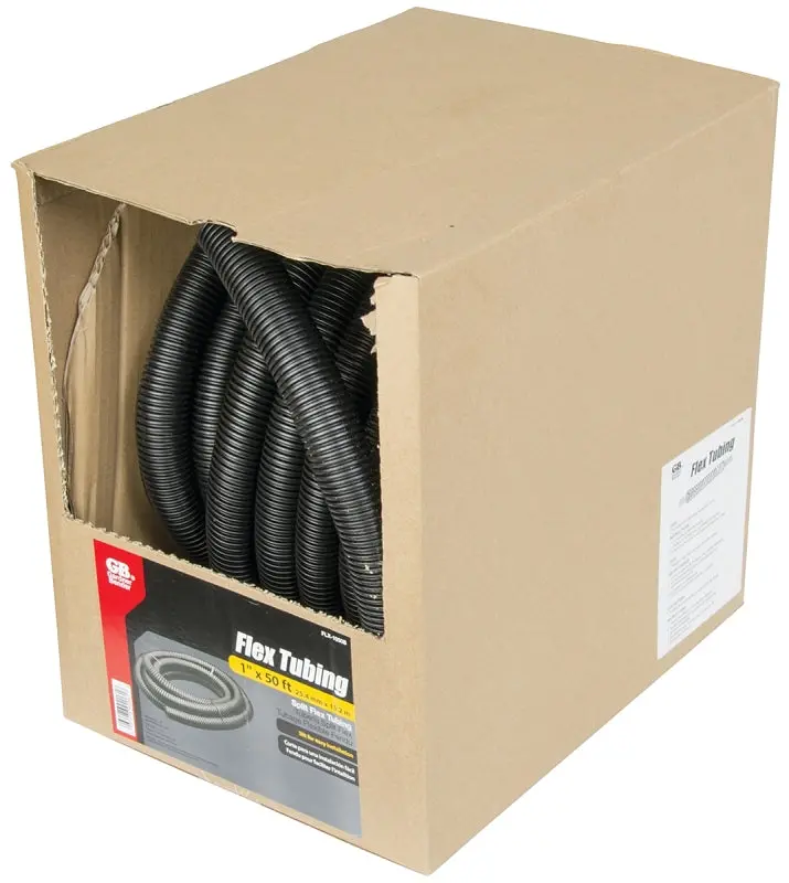 Gardner Bender Flx-1050B Split Conduit Tubing – 1 In Diameter, 50 Ft Black Polypropylene 1