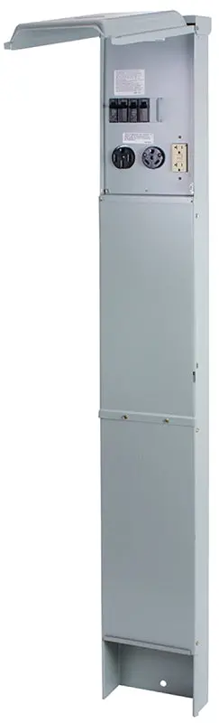 Ge Ge1Lu532Es Earth-Burial Electrical Pedestal – 100 Amp, 120/240 V, Plug-In Configuration 1