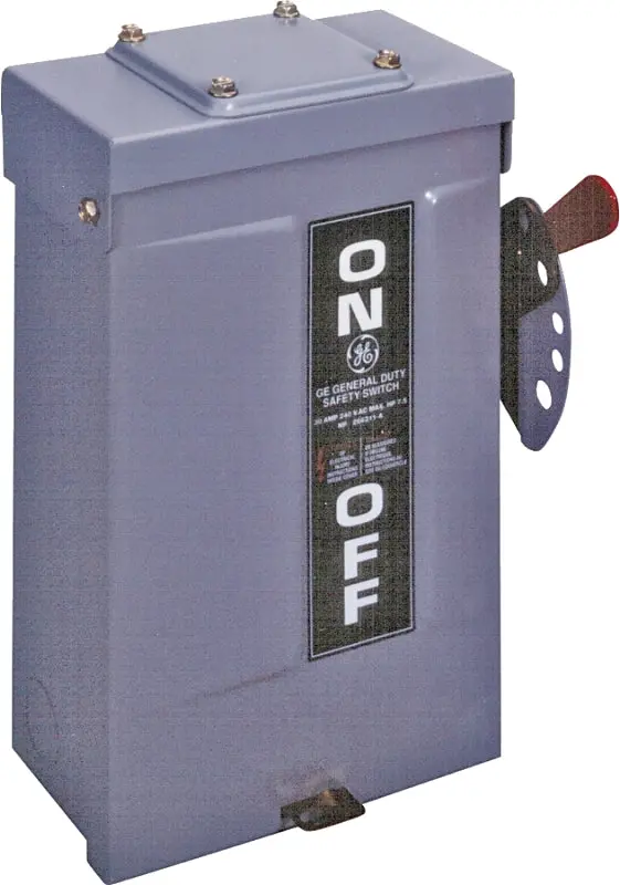 Ge Tg3221R 2-Pole Safety Disconnect Switch – 30-Amp, 240-Volt Industrial Circuit Protection 1