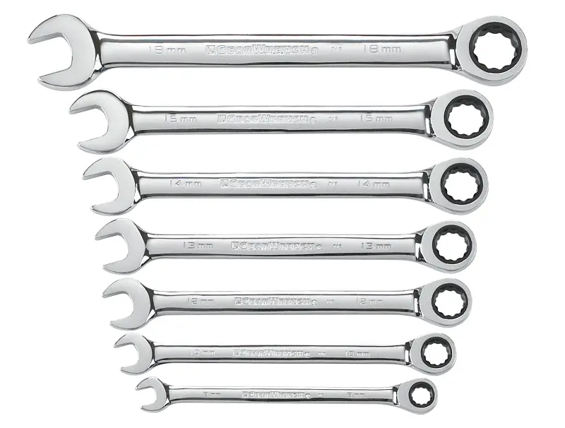 Gearwrench 9417 Metric Wrench Set – 7-Piece, Polished Chrome, Durable Steel Construction 1