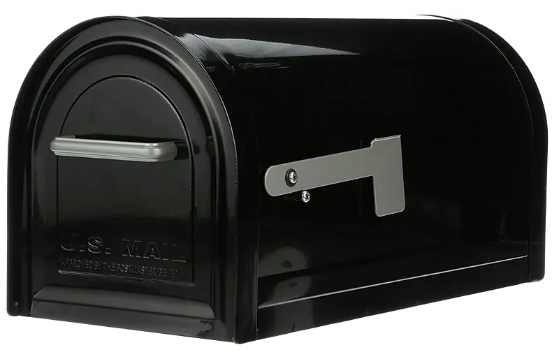 Gibraltar Mb981B01 Galvanized Steel Mailbox – 1450 Cu In Capacity, Black Powder Coat, Dimensions: 10.8"W × 22.3"D × 11"H 1