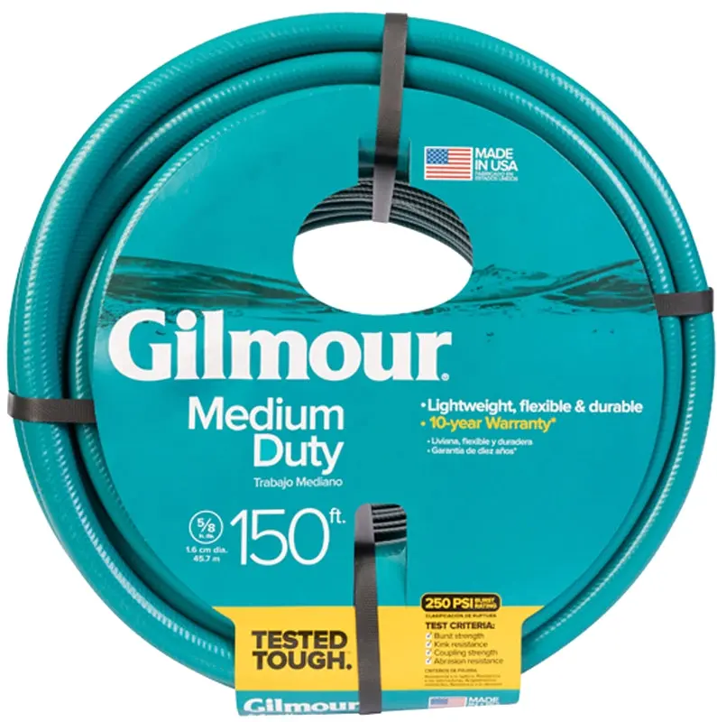 Gilmour 816051-1010 Medium-Duty Vinyl Garden Hose – 150-Foot Green Coil 1