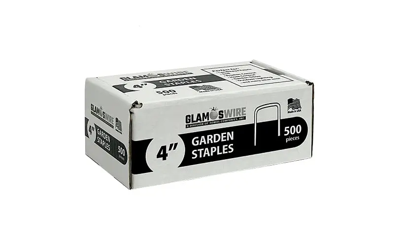 Glamos 84500 Series Heavy-Duty Land Staples – 4" Steel Staples (500-Pack) For Ground Securing 1