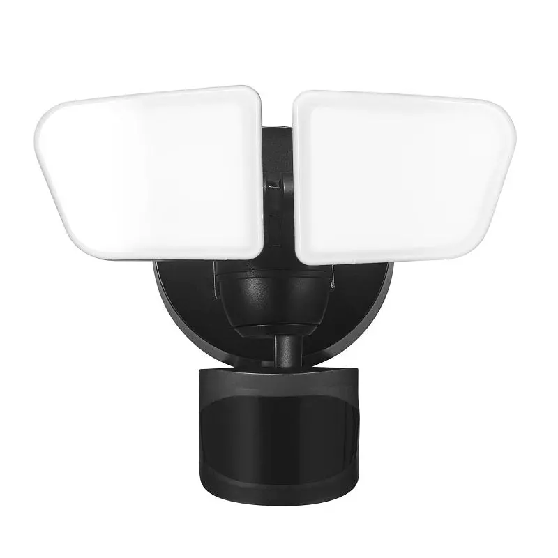 Globe Led Security Flood Light – 2200 Lumens, 4000K Bright White, Black Housing 1