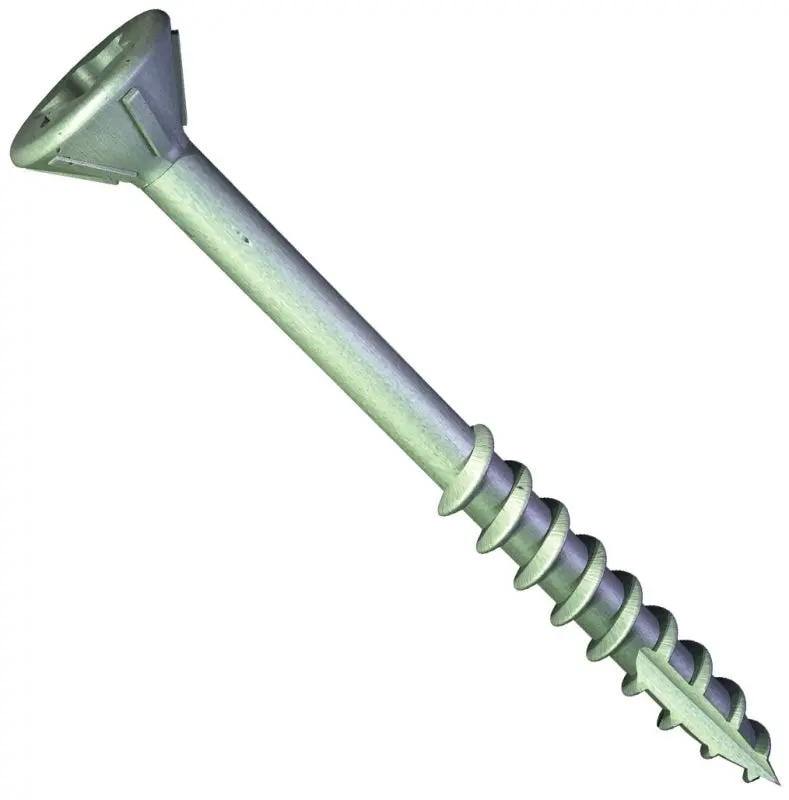 Grabber Vbg9300G Coarse-Thread Deck Screw – #9 × 3", Star Drive, Flat Head, Quickgrab Tip 1
