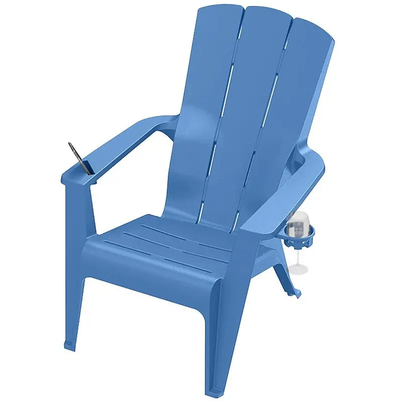 Gracious Living Contour Adirondack Chair – All-Weather Polypropylene Seat, 29.5"W × 36.5"D × 36"H 1