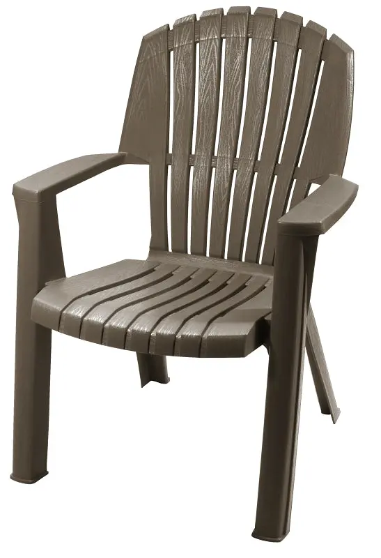 Gracious Living Woodland Brown High-Back Dining Chair – Solid Wood Frame 1