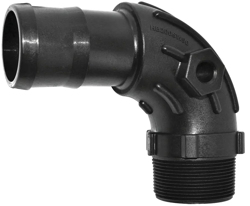 Green Leaf Hb300Sw90 Hose Elbow Adapter – 3" Mnpt To Hose Barb, Heavy-Duty Plastic Fitting 1