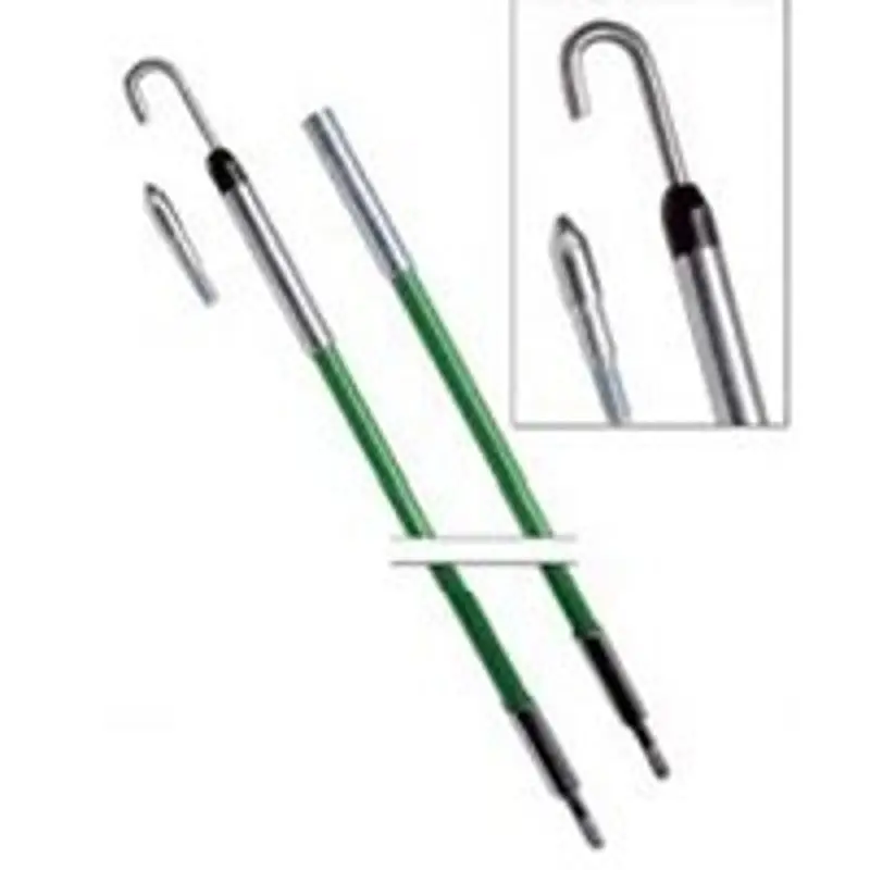 Greenlee Fish Stix 540-12 Fiberglass Fish Tape – 4-Foot Length, Green Housing, Flexible Pulling Tool 1