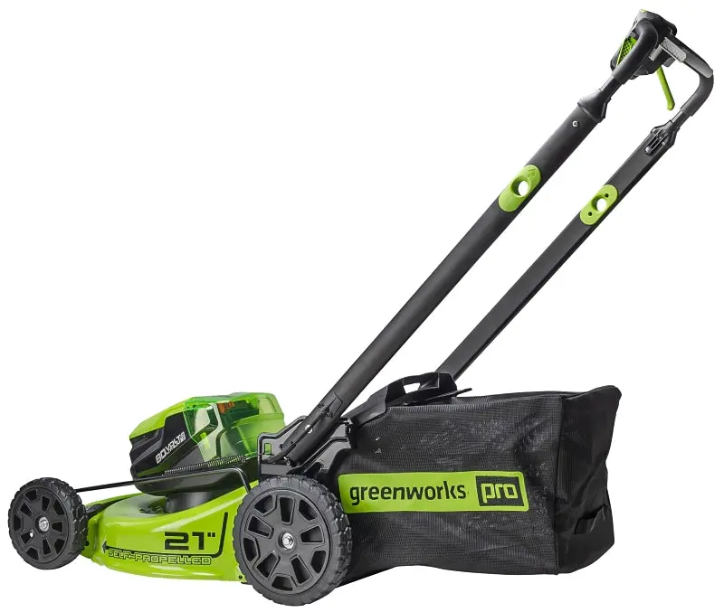 Greenworks 2541302Vt 80V Self-Propelled Lawn Mower – Includes 5Ah Battery, Up To 60-Minute Runtime 1