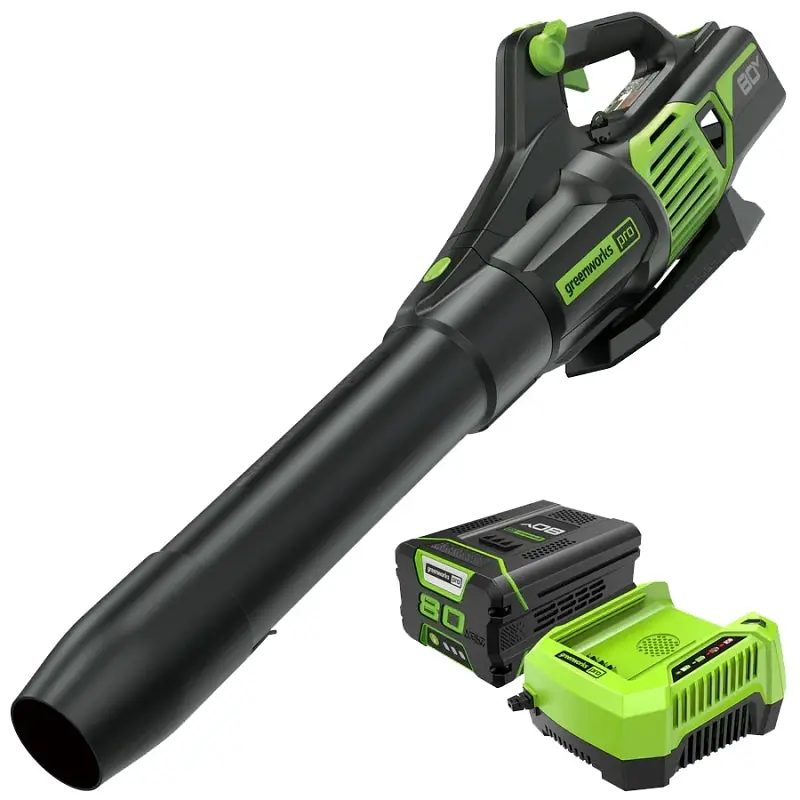 Greenworks 80V Brushless Cordless Blower – 730 Cfm, 70-Minute Runtime, Includes 2.5Ah Battery 1
