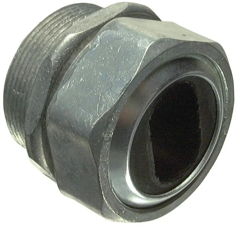 Halex 1-1/4" Watertight Compression Connector – Zinc-Plated Hub Fitting 1