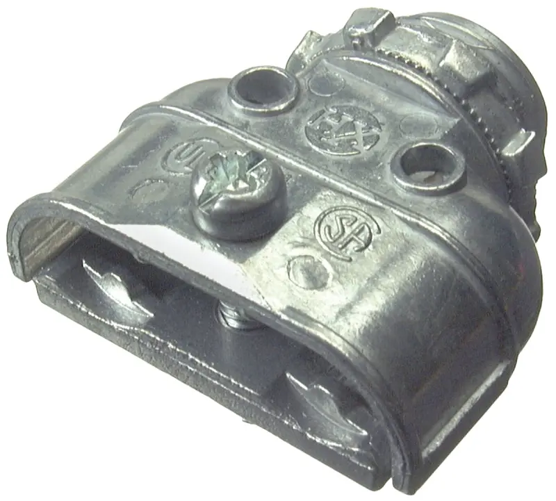 Halex 15803B Zinc-Plated 3/8-Inch Duplex Connector Pack – For Emt Conduit, Pack Of 100 1