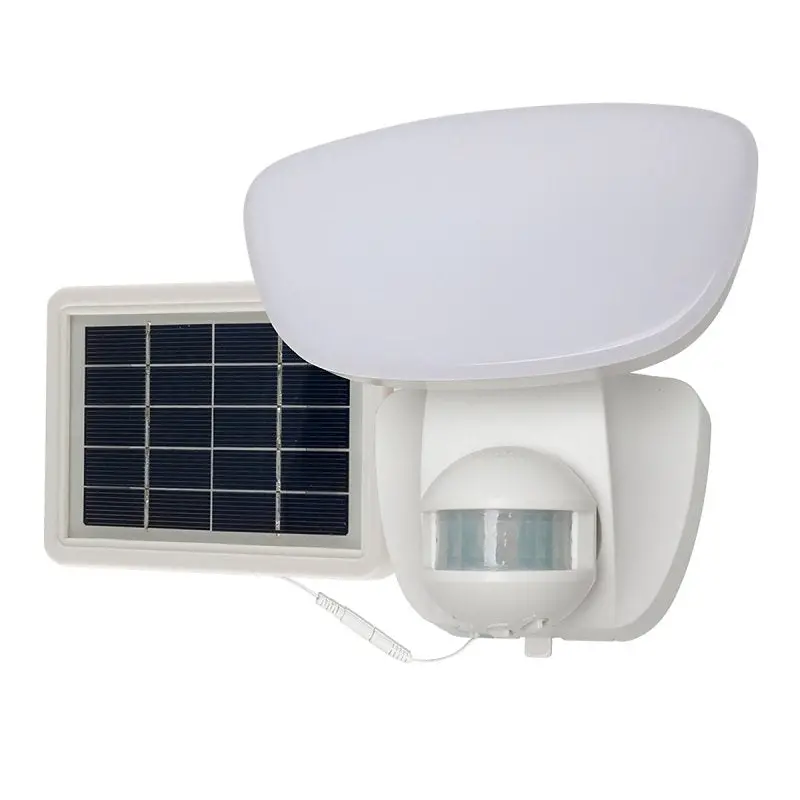 Halo Slfs1Am1W Solar-Powered Led Security Flood Light – 70W, 1000 Lumens, Bright White, White Housing 1