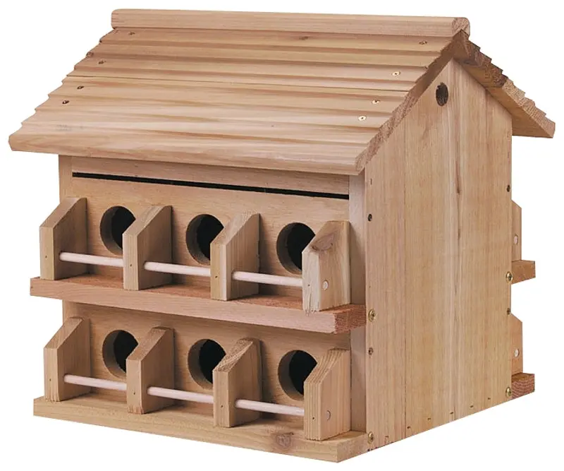 Heath M-12Dp Cedar Birdhouse – 10-Inch Height, Rustic Brown Finish 1