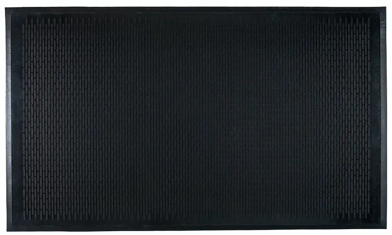 Heavy-Duty Rubber Vehicle Floor Mat – 6' X 4' Textured Black Mat For Sports Licensing Applications 1