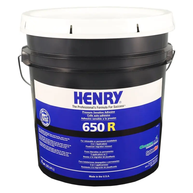 Henry 12636 Mild-Scented Flooring Adhesive – 4-Gallon White Paste Formula In Pail 1