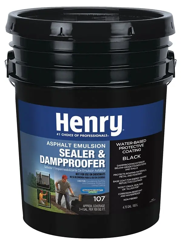 Henry He107074 Asphalt Emulsion Sealer – Black, 18-Liter Pail, Cold-Applied Pavement Protection 1