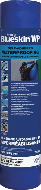 Henry Hewpb200937 Self-Adhesive Waterproofing Membrane – 200 Sq Ft Roll For Flat Roofs 1