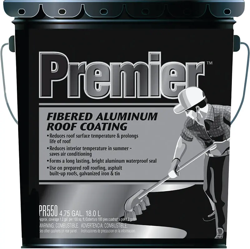 Henry Roof Coating Pr550070 – Aluminum-Enhanced Asphalt Formula, 18-Liter Silver Reflective Sealant 1