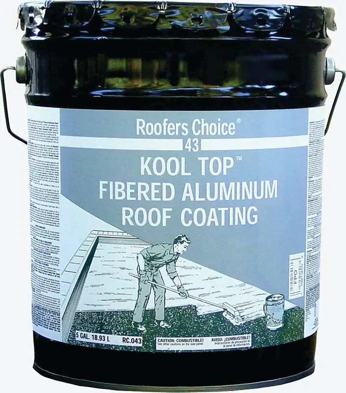 Henry Roofers Choice Rc043070 Aluminum Roof Coating – 18.93-Liter Liquid, Highly Reflective 1