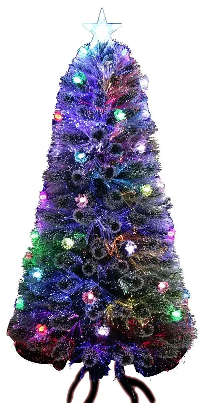 Hometown Holidays Fiber Optic Christmas Accent – 12.5-Inch Shimmering Light Stake, Pvc Base 1