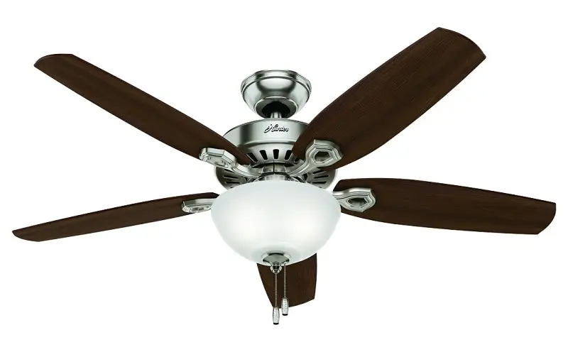 Hunter 53090 Ceiling Fan – 52" Sweep, 5-Blade Design, Brazilian Cherry & Stained Oak Blades, 5110 Cfm Airflow 1