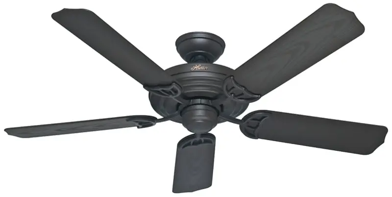 Hunter Sea Air 53061 52-Inch Ceiling Fan – 5 Walnut Blades, 3-Speed Motor, No Light Kit 1