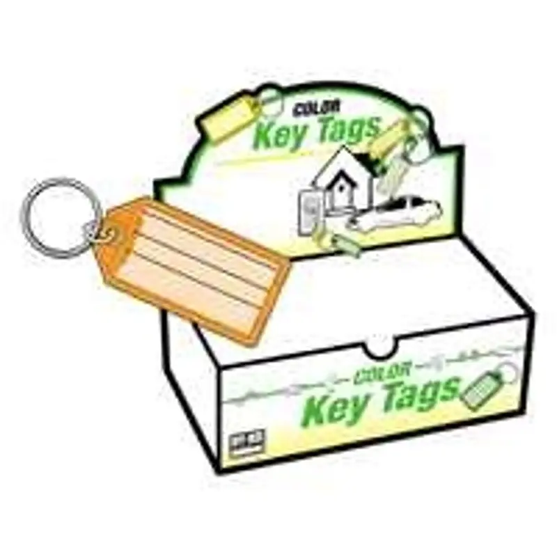 Hy-Ko Kb143-100 Plastic Key Identification Tags – 2.2 X 1.1 Inches, Pack Of 100 1