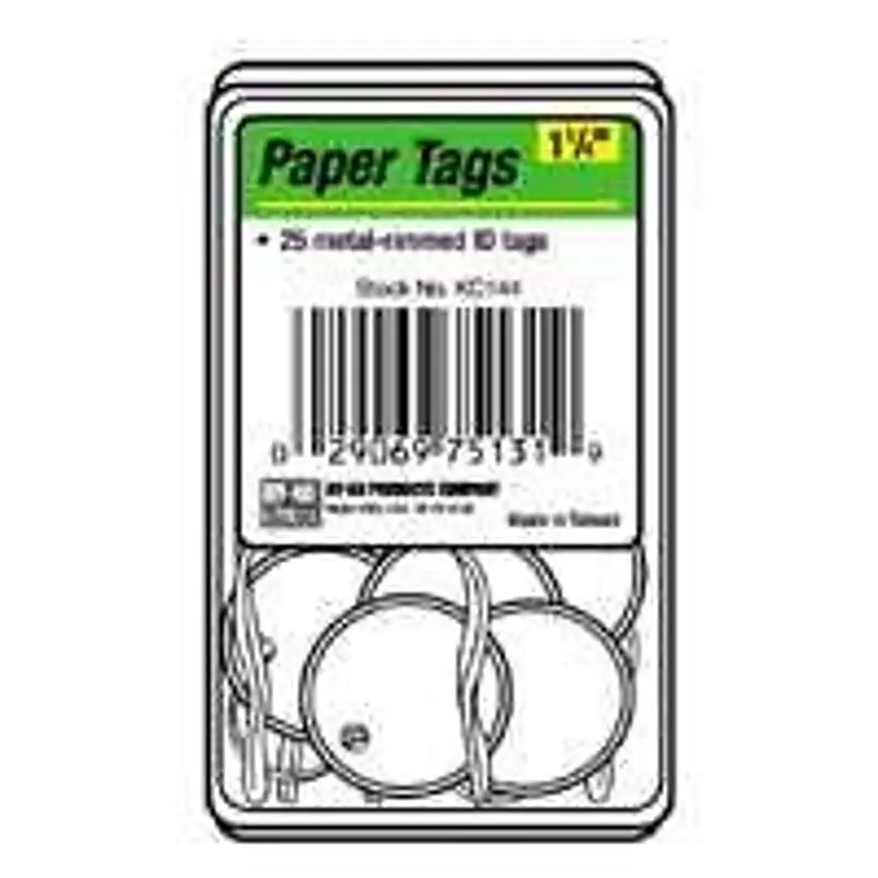 Hy-Ko Kb144-250 Paper Key Tags – 1.25" Diameter, Pack Of 250 1