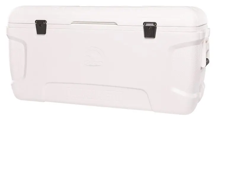 Igloo Marine Contour 150-Quart Hard Cooler – White Rugged Shell, 7-Day Ice Retention Performance 1