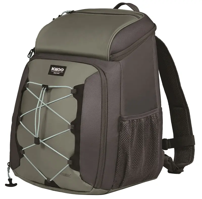 Igloo Maxcold Voyager 66320 12-Inch Backpack Cooler – Tpu-Shell, Hdpe Foam Insulation, Monument/Iron Gate Colors 1