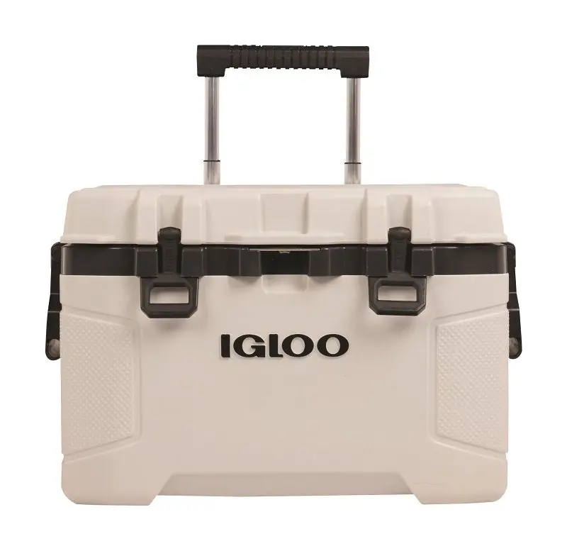 Igloo Trailmate 0034940 Wheeled Cooler – 52-Quart Capacity, Bone Color, 5-Day Ice Retention 1