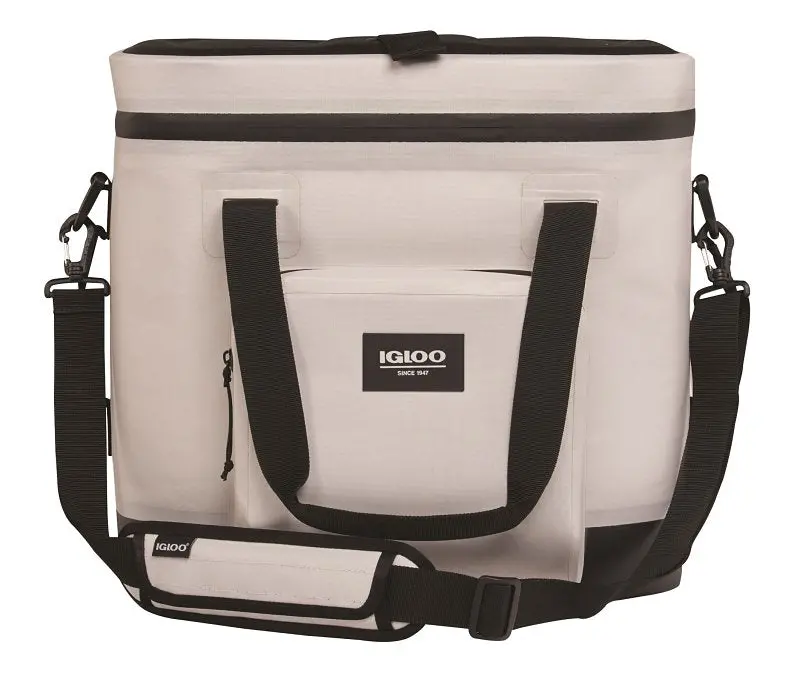 Igloo Trailmate 0062204 Heavy-Duty 30-Quart Cool Bag – Eva/Hdpe/Polyester, Bone Color, Zippered Closure 1
