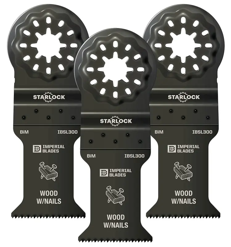 Imperial Blades Starlock Ibsl300-3 Standard Oscillating Blade – 18 Tpi, 3-Pack, Universal Fit 1