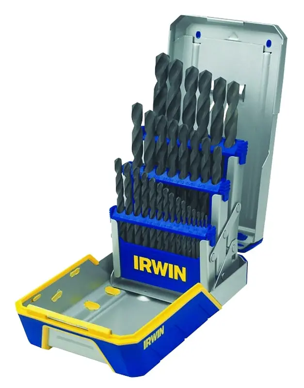 Irwin 3018004 29-Piece Heavy-Duty Hss Black Oxide Drill Bit Set 1