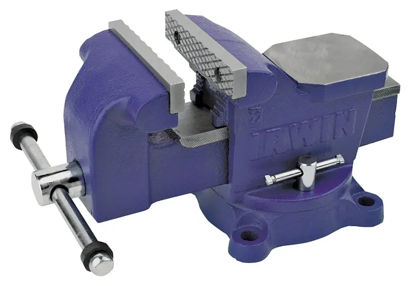 Irwin 4.25-Inch Capacity Workshop Vise – Steel Body, 4-Inch Jaw Width 1