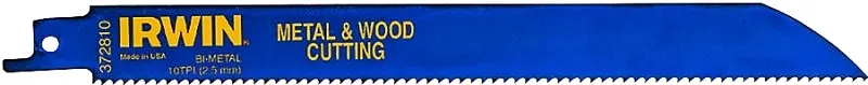 Irwin 8-Inch Reciprocating Saw Blade – 10 Tpi Cobalt-Enhanced Steel Edge 1