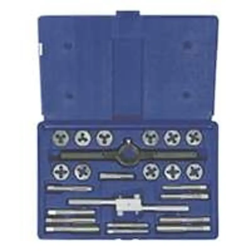 Irwin Power-Grip Tap And Die Kit – Includes 1/2"-13 Nc & 1/2"-20 Nf Plug Taps And 1" Hex Dies 1