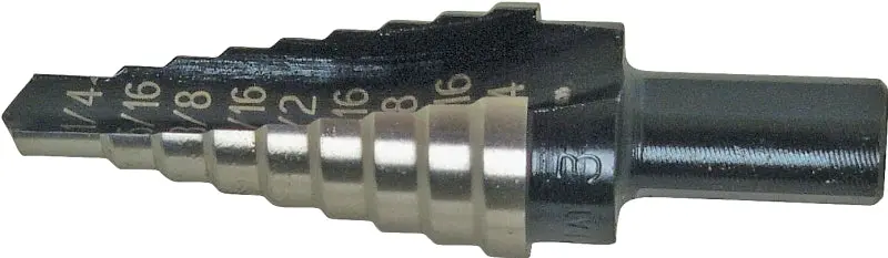 Irwin Unibit Step Drill Bit – Adjustable 1/4 To 3/4-Inch Diameters, Hex Shank 1