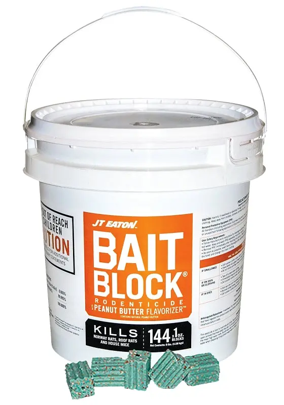 J.T. Eaton Peanut Butter Bait Blocks – 9 Oz Reusable Pail 1