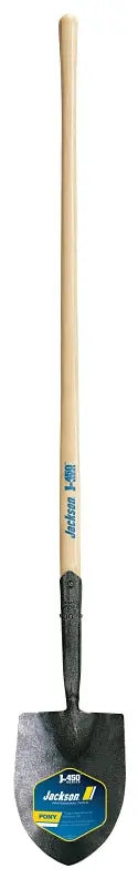 Jackson 1258200 Irrigation Shovel – 7.25" Steel Blade, 47" Hardwood Handle 1