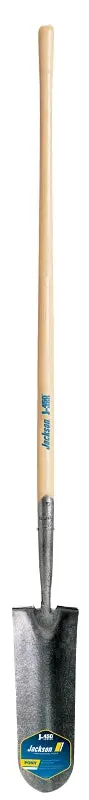 Jackson J-450 Pony Drain Spade – 5-1/2" Wide Steel Blade, 47" Wood Handle 1